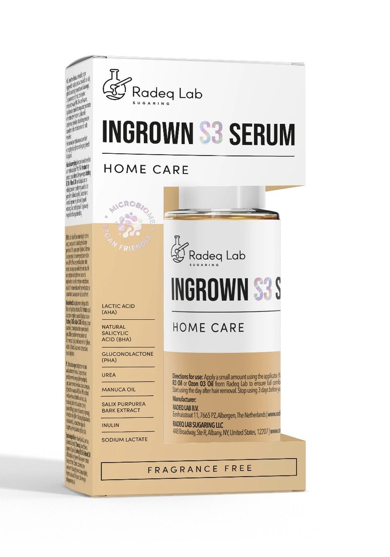 RADEQLAB INGROWN S3 SERUM 10 ml- Microbiome-Friendly & Effective Treatment for Ingrown Hairs